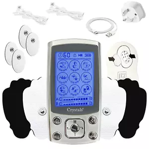 TENS MACHINE RECHARGEABLE DIGITAL THERAPY FULL MASSAGER PAIN RELIEF ACUPUNCTURE - Picture 1 of 7