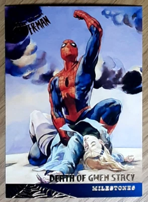 1995 Spider-Man Card 86 DEATH OF GWEN STACY. Free New Top Loader. - Image 1 of 3