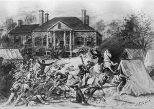 Battle of Cedar Creek, Belle Grove, Va. Civil War. Nuevas impresiones de dibujo de 1864 - Imagen 1 de 2