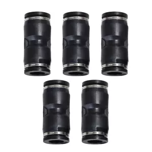 Conexión de línea de aire recta empuje para conectar accesorios de aire se adapta a 1/2" OD neumático 5 piezas - Imagen 1 de 11