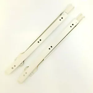 BLUM Metal Drawer Runners With Roller - SIDE FIX - Sizes 300mm-600mm Cream/White - Picture 1 of 2