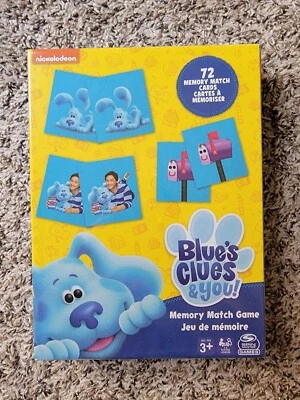 Blue's Clues & You! Memory Match Game 72 Cards SpinMaster Nickelodeon - Image 1 of 2