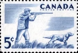 Canada #367 HUNTING - RECREATION SPORTS Brand New 1957 Original Gum - Picture 1 of 2