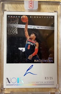 2020-21 Panini Noir RUI HACHIMURA Snapshot Signatures #02/25 Auto Lakers SNA-RUI - Picture 1 of 2