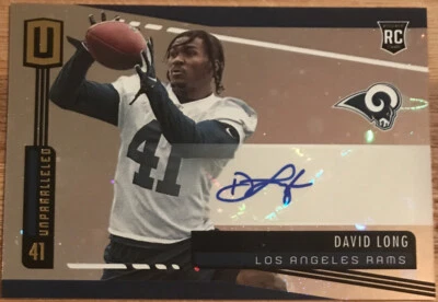 2019 Panini Unparalleled Rookie Autographs David Long #260 Los Angeles Rams - Image 1 of 2