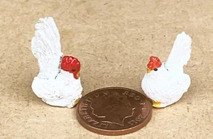 Casa de muñecas hecha a mano pollo y gallo escala 1:12 arcilla polimérica miniatura T8 tumdee - Imagen 1 de 6