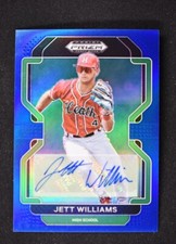 2022 Prizm Draft Picks Baseball Base Auto Blue #PDP14 Jett Williams /99