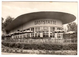 Sachsen-Anhalt LEUNA HOG Waldbad Gaststätte / Architektur * AK um 1960 - Picture 1 of 2