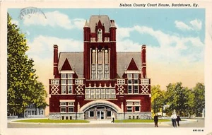Postal J46/Bardstown Kentucky década de 1950 Nelson County Court House 269 - Imagen 1 de 4