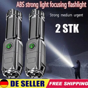 2X Super Helle Taschenlampe LED 990000LM USB Wiederaufladbare Fackel Akku Freien - Bild 1 von 12
