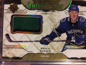 Brock Boeser 2017-18 ULTIMATE COLLECTION HOCKEY FUTURE LEGACY JERSEY Upper Deck