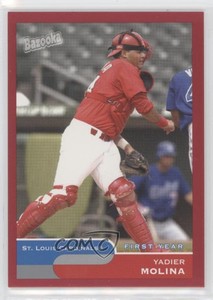 2004 Topps Bazooka Red Chunks Yadier Molina (Fielding) #275.2 Rookie RC