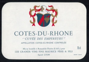 Etiquette de vin de la Cote du rhone(75cl)-Cuvée des empereurs-R.581 - Picture 1 of 1