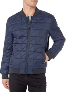 Marc New York by Andrew Marc Men's Lightweight Bugby Jacket, Ink, XX-Large - Picture 1 of 2