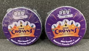 New Five Crowns Mini Round Card Game Tin Pocket Travel Size, Gift Collectible X2 - Picture 1 of 20