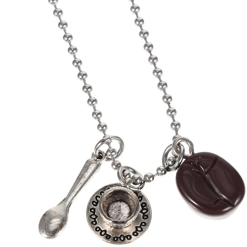 VETEMENTS Collana con ciondolo tazza caffè donna uomo retrò maglione catena vestiti