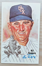 1981 Perez-Steele Hall of Fame Art Postcards 954/10000 Al Lopez Autograph HOF