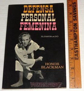 Rare Honor Blackman "Defensa Personal Femenina" Spanish First Ed. Ltd. Buch 1974 - Bild 1 von 24