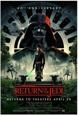 Star Wars "Return Of The Jedi" 40th Anniversary Movie Poster 24x36 inches - Image 1 of 4
