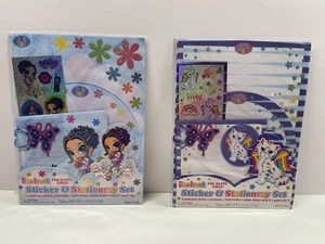 NOS NEW Lisa Frank Sticker & Stationery Set Angel Kitty Poodle Girl - Picture 1 of 6