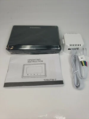 SASWELL T29UTW-7 Touchscreen 7-Day Programmable ‎3.6*5.31*1.08in, Black  - Image 1 of 3