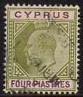 CYPRUS 1902-04 4pi, SG 54, FINE USED, CAT. £26