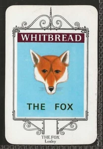 WHITBREAD-INN SIGNS STRATFORD 1974-#23- THE FOX - LOXLEY - Picture 1 of 2