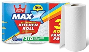 Paquete de 12 rollos de cocina multiusos Little Duck 3PLY MaxX - Imagen 1 de 1