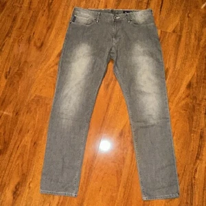 ARMANI JEANS denim grey Slim Fit Jeans 36x31 (tag Size 36x32) - Picture 1 of 17