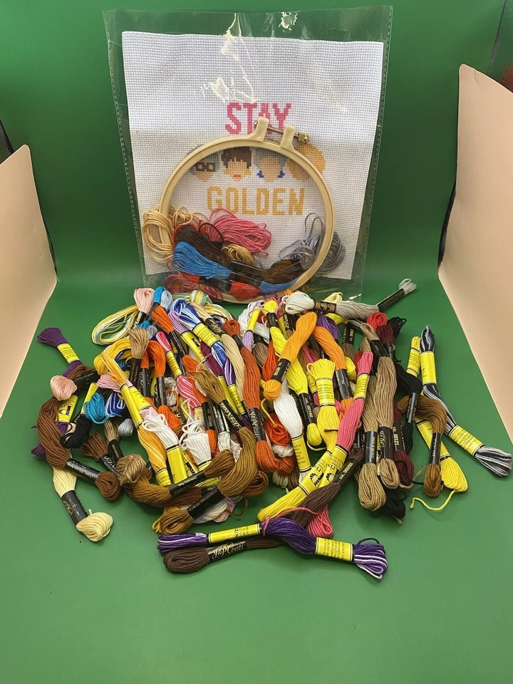 Huge Lot 70+ Embroidery Floss Thread Skeins JP Coats Prism Still In Package - Image 1 of 3