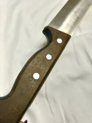 14” Henckels Friodur Stainless Made in Germany Wood Handle Straight Slicer Knife - Image 1 of 4