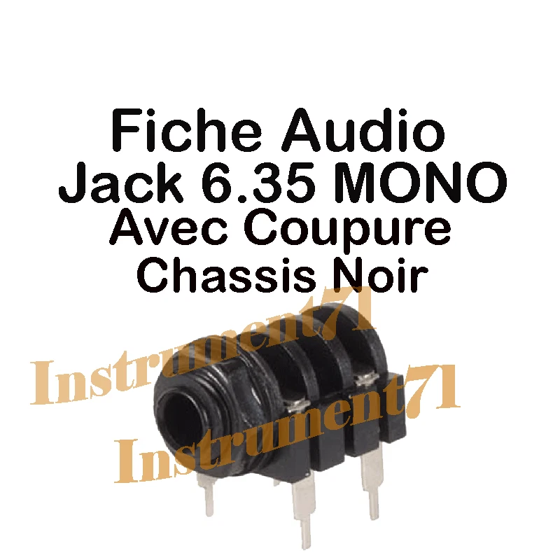 1 Fiche Jack 6,35 Femelle MONO Chassis avec COUPURE  - Photo 1/1