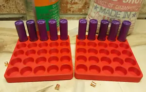 16 Gauge Shot Shell Reloading Tray/Block 25 Shells - 2 Pack - Bright Red - Picture 1 of 3