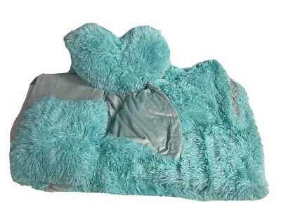 5 шт. пододеяльник комплект постельного белья длинный искусственный мех роскошь ультра мягкий синий король/Cal король - Изображение 1 из 4