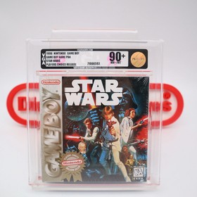 Game Boy Original STAR WARS - VGA GRADED 90+ NM+/MINT GOLD NEW & Factory Sealed!