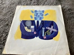 Rare Miles Aldridge Original Early Graphic Art From 80’s Money Talks Collage - Picture 1 of 6