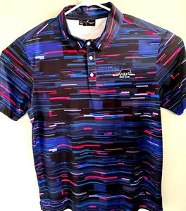 Yatta Herren Golf Shirt Gr. L Designer Mehrfarbig Kurzarm 3 Knopf Pullover Lg - Bild 1 von 6