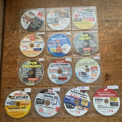(18) PC CD-ROMs from PC WORLD MAGAZINE: Bundle of 13 CDs * 2005 Software - Image 1 of 4