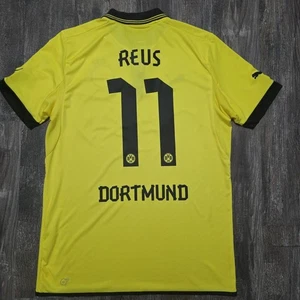 2013 Puma Borussia Dortmund Home Soccer Jersey Marco Reus Men L Germany Bundesli - Picture 1 of 3