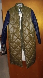 Apparis Ladies Puffer Coat Green/Navy New With Tags - Picture 1 of 7