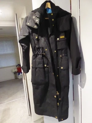 Barbour International Women’s Cosmos Black Waterproof Coat Size 8 RRP £319.00 - Image 1 of 4
