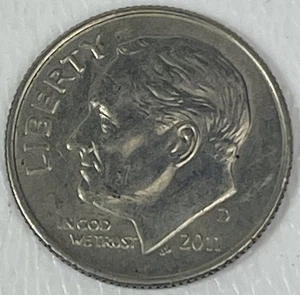 2011 D Franklin D Roosevelt Dime Circulated Ungraded US Coin Modern Die - Picture 1 of 6