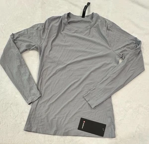 Lululemon SenseKnit Running Long Sleeve Men's M Rhino Gray Compression Fit - Picture 1 of 3