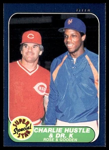 1986 Fleer Pete Rose/Dwight Gooden Cincinnati Reds /New York Mets #638 - Picture 1 of 2