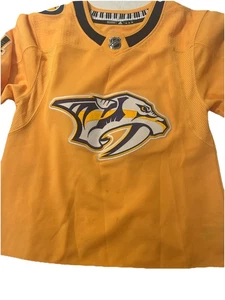 Nashville Predators Ellis Authentic Adidas NHL Jersey Size 44 - Picture 1 of 6