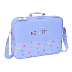 School Bag Benetton Lila Lilac 38 x 28 x 6 cm - Imagen 1 de 2