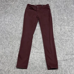 AG Adriano Goldschmied Jeans Womens 24R Burgundy The Legging Ankle Super Skinny - Picture 1 of 18