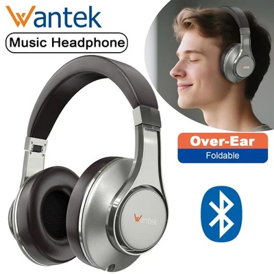Kabelloses Over-Ear Kopfhörer mit 3.5mm Klinke Faltbar Hi-Fi Bluetooth Headset - Bild 1 von 4
