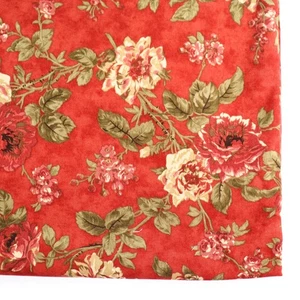 Liberty Garden BTHY Half Yard Quilting Cotton Brannock & Patek Roses on Red Moda - Picture 1 of 3