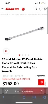 Snap On Reversible Wrench  - Image 1 of 4